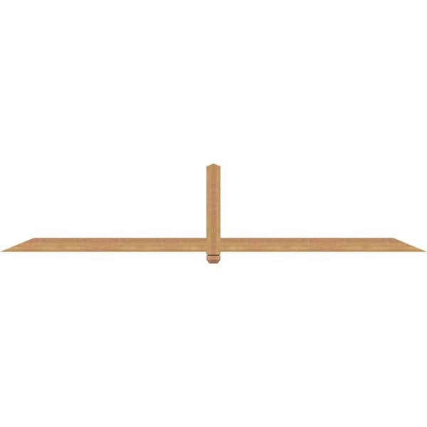 Ekena Millwork Eugene Smooth Timber Gable Bracket, Western Red Cedar, 108"W x 22"H x 1 1/2"D x 3 1/2"F, 5/12 Pitch GBW108X22X0204EUG00SWR - main
